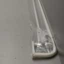 Double Curtain Rods White, Room Darkening Drapery Rod for 48-84 Inches, Adjustable 3/4 Inches Front and 5/8 Inches Back Quality Metal Rod for Window, Wrap Around Design