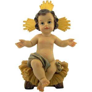Catholic Brands Infant Jesus in Manger 2 Piece Resin Statue Figurine for Nativity Set, 7 Inch Catholic Brands Infant Jesus in Manger 2 Piece Resin Statue Figurine for Nativity Set, 7 Inch