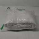 Amazon Basics Hypoallergenic Quilted Plush and Breathable Mattress Topper Pad, 18 Inches Deep, Queen, White