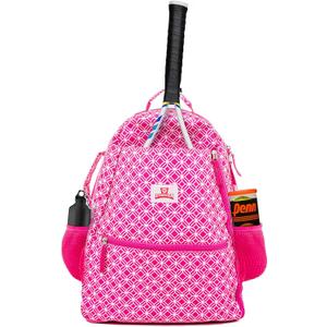 Tennis Racket Backpack for Women  Lightweight Tennis Bag Stores 2 Rackets, Balls, and Sports Gear  Backpack (Pink)