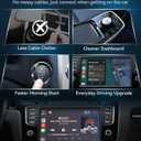 Wireless CarPlay Adapter 2 in 1 2026 Upgraded for Factory Wired CarPlay, Car Play/Android Auto, Auto-Reconnect Wired to Wireless Dongle No-Lag, Plug-and-Play, 5GHz WiFi, Bluetooth 5.3 USB-A & USB-C