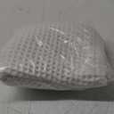 White Bathroom Rugs, Waffle Bath Mat Non Slip Washable, Super Absorbent & Quick Dry, Boho Bath Mat Farmhouse Bathroom Decor, 20'' x 48'', White