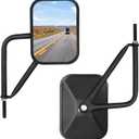 Liberrway Mirrors Doors Off Compatible with Jeep Wrangler YJ TJ JK JL Gladiator JT 1987-2025, Door Hinge Side Mirror, Doorless Mirror for Wrangler Off-Road Driving - 2 Pack