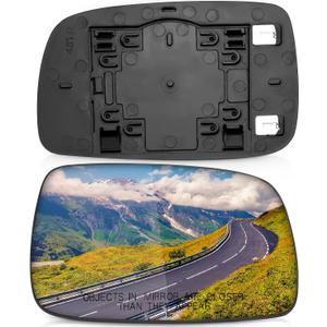 Passenger Side Mirror Replacement for Toyota Camry 2007 2008 2009 2010 2011 - Right Side Mirror Glass, Rear View Mirrors Glass with Power Heated