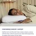 Purple DreamLayer Pillow - Standard Size, Multi-Layered GelFlex Grid & MicroAir Foam for Support & Pressure Relief - Customizable Height with Removable Foam Booster Layers