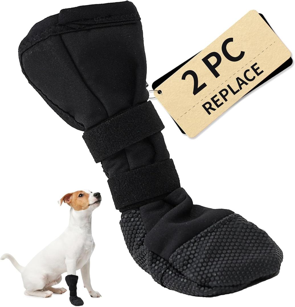 Snugrance Dog Recovery Boot Wound Injured Paws Protector Dog Shoes 2PCS (M) | Wound Recovery Lick-Proof Protection Non-Slip Pet Shoe Breathable Self-Adhesive Strap Soft Washable Dogs, M