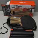 Portable Ping Pong Traveler Set, Ping Pong Game for Any Table with Retractable Net, 2 Paddles and 6 Balls, Table Tennis Set for Indoor Outdoor Sport Fun, Easy Setup