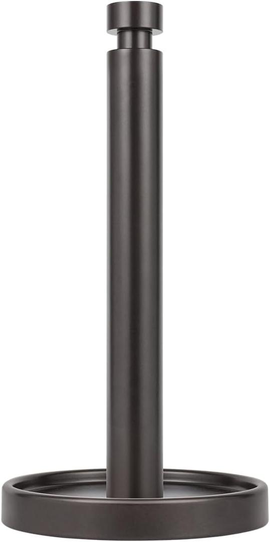 Ivilon Paper Towel Roll Stand - Steady and Easy Tear - Fits All Paper Towel Rolls - Oil Rubbed Bronze