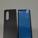 Maxdara for Z Fold 4 Case with Privacy Screen Protector, Galaxy Z Fold 4 Slim Thin Case Support Wireless Charging Hard PC Shockproof Protective Phone Cover (Black)