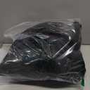 Veatzaer Women Long Vest Solid Color Sleeveless Hood Winter Puffer Vest Outwear (Large, Black)