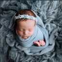 Newborn Photography Props Swaddle Newborn Wraps for Baby Boys Girls Infant Baby Photo Props Shoot Stretch Blanket
