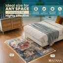 Istana 4x6 Area Rug - Multi/Red Rugs for Living Room 4x6 - Foldable Rugs for Bedroom - Stain Resistant Washable Rug - Eco-Friendly Boho Area Rugs - Easy to Clean Living Room Rug 4 x 6