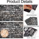 35 Pcs Miniature Dollhouse Wallpaper Self-Adhesive Mini DIY Floorboards Wall Paper Real Life DIY Decoration for Dollhouse (Brick Gray)