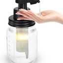Automatic Soap Dispenser Touchless, Liquid Hand Soap Dispenser, Glowing Glass Soap Dispenser, Electric Dish Soap Dispenser