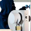 Door Knob Lock Cover & Door Knob Cover Lock Dementia Safety Locks for Knob Lock & Door Padlock, Door Knob Lockout Device for Dementia Locks for Doors,White Padlock Anti-Kickout