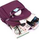 Tanweibago Mini Nylon Women Backpacks,11L Small Ladies backpacks Casual Lightweight Women Shopping Travel Daypack (Purple)