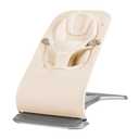 Ergobaby Evolve 3-in-1 Bouncer Seat for Babies and Toddlers 5.5-25lbs - Multi Position Baby Rocker Seat with Adjustable Heights, Secure Harness, Newborn Insert - Mesh Cream