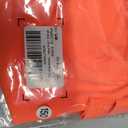 ZDC Girls Athletic Yoga Shirts Summer Short Sleeve Quick Dry Crop Tops Basic Gym Tees Bright Orange, Size 150 
