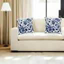 6 x Modern Decorative Boho Farmhouse Throw Pillow Covers 16x16 Inch Set of 2