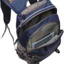 High Sierra Loop Backpack, Travel, or Work Bookbag with tablet sleeve, One Size, Sequin Facets/Bluebird/White