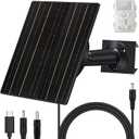 FUTUREZEN Solar Panel for Trail Camera, 10W Solar Battery Charger with 10400mAh Battery, 5V/2A 12V/0.8A Adjustable Output, USB-C & DC Plugs, IP66 Waterproof, 9.8ft Cable