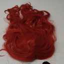 LABEAUT Max Beauty Red Mermaid Wigs for Woman with Starfish Hair Clips, Adult Curly Long Hair Daily Wig Heat Resistant Synthetic Fiber for Halloween for Cosplay for Christmas (Red 1)