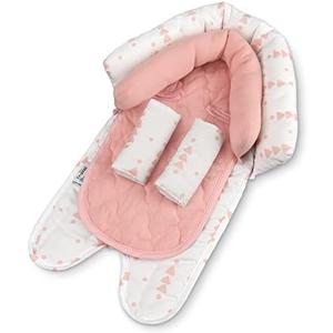 GoldBug Baby & Toddler 2-in-1 Car Seat Head Support + Strap Covers - Arrow Set