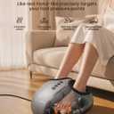 Breo Foot Massager with Heat, 360°Deep Kneading,Pain Relief