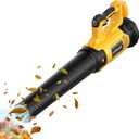 Cordless Leaf Blower for Dewalt 20V Battery, Electric Leaf Blowers with 6 Speed Modes, Leaf Blower for Lawn Care, 500CFM 150MPH Lightweight Powered Leaf Blower for Patio, Garden Cleaning (No Battery)