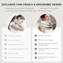 Neck Stretcher with Brace - Inflatable Cervical Traction Device for Neck Pain Relief, Adjustable Neck Support Pillow and Decompression Tool with 3+1 Chin Rest, Portable for Home, Office & Travel Use