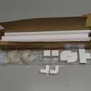 Delamu Cord Hider, 157in Wire Covers for Cords on Wall, Premium Cable Hider Cord Covers for Wires, Cable Management Wire Hiders for TV, Cable Raceway Kit, W0.95 H0.55in, White