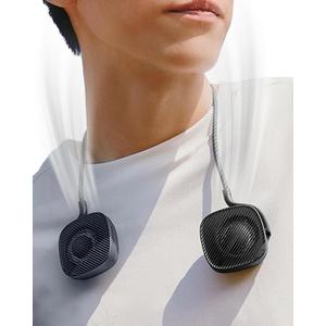 BENEUNDER Portable Neck Fan, 3.9oz Mini Small Personal Fan with Rechargeable Battery, 8000RPM Turbo Cooling, Ultra-Lightweight for Travel, Outdoor, Office & On-the-Go, Hair-Safe Design (Black)