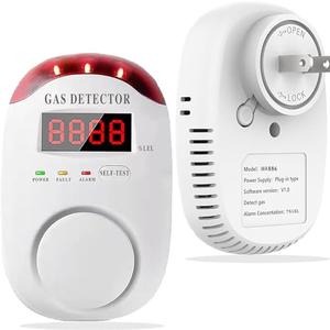 COLORWEL Natural Gas Alarm,Gas Alarm Detector for Home,Propane Gas Detector,Propane detectors for Home,Gas Alarm,Gas Sensor,co Monitor Plug in Wall,Plug-in Gas Alarm,Plug-in Methane Detector