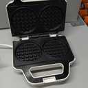 Double Mini Waffle Maker Machine, Chaffle Maker, Waflera Electrica, Small Waffle Iron for Waffles, Keto Chaffles, Hash Browns, Cookies, 4 Inch