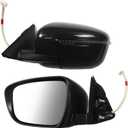 Left Driver Side Mirror fit for Nissan Rogue S, SL, SV, SV Hybrid 2017 2018 2019 Rear View Door Mirror Black 7 wires POWER|LAMP|HEAT(NOT FOR Sport)