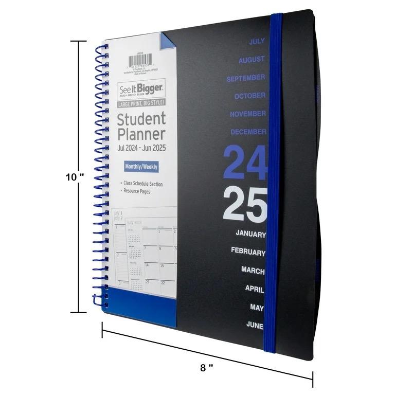 Student Planers Aug 2024 - Jul 2025 6 Pack