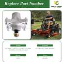 Parts Camp Deck Spindle Assembly 117-7439 for Toro TimeCutter Zero Turn 42" 50" Models 4200 4216 4235 SS5000 SS4200 Replace Exmark Quest 117-7268 117-7267 117-0751 E/S-Series 42" Mower Deck