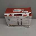 Homemate Heated Blanket Electric Throw - 50x60 Heating Blanket with 10 Fast Heat Levels 8 Hours Auto Off Soft Cozy Flannel Over-Heated Protection ETL Certification Keep Warming in Home (Grey Geometry)