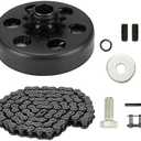 Youxmoto Go Kart Clutch 3/4" Bore 12T with #35 Chain, 12 Tooth Centrifugal Clutch and Chain for Go Kart Mini bike/for Honda cloned Engines GC160, GC190, GX120, GX140, GX160, GX200-2-6.5hp, 3/4" Shaft