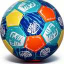 Beach Ball Size 5 for Pool and Water Play Waterproof Beach Soccer Ball with Neoprene Cover, Soft and Safe for All Ages, Outdoor and Indoor, Soccer Gifts