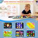 Toddler Busy Board Montessori Toys for Toddler 1-3 Year Old, Boy Birthday Gifts, Preschool Educational Montessori Busy Book Board, Felt Sensory Activity Board Sorting Toy Age 2-4 with Fine Motor Skill