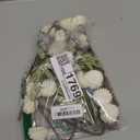 Laelfe Artificial Kiku Flower White - 5 Pcs Fake Pompon Mums Silk Small Chrysanthemum Faux Ball Fall Flower Stem Decor for Autumn Wedding Filler DIY Bouquet Centerpieces Arrangements Shower