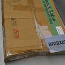 VECELO Folding TV Tray for Eating Set of 2, Portable Dinner/Snack Table with Cup Holder for Couch, Living Room and Small Space, Black