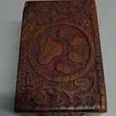 Wooden Pet Memorial Keepsake Cremation Urns for Ashes | Pet Urn Wood Keepsake Box for Cat & Dog Ashes | Paw Design Pet Memorial Urn Box