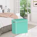 Simple Houseware Double Laundry Hamper with Lid & Removable Bags, Turquoise