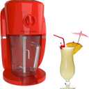 Frozen Drink Maker - Mixer and Ice Crusher Machine for Margaritas, Pina Coladas, Daiquiris, Shaved Ice Treats, or Slushies by Classic Cuisine (Red)