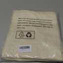 YoungsTex Linen Cafe Curtains 36 Inch Length, Small Semi Sheer Drapes Light Filtering with Rod Pocket Back Tab for Bathroom Kitchen Window, 2 Panels, Beige, 34 X 36 Inch