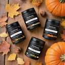 2 x Vintage Pumpkin Candle  Warm Holiday Pumpkin Scent, Cozy Christmas Winter Seasonal Candles for Home, Hand-Poured Soy Candles for Christmas Dcor & Cozy Gifting (Black-7oz)