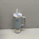 STANLEY Quencher H2.0 Tumbler with Handle and Straw 40 oz | Flowstate 3-Position Lid | Cup Holder Compatible for Travel | Insulated Stainless Steel Cup | BPA-Free | Exclusive Blue Cactus