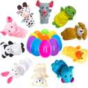 Easter Eggs Basket Stuffers 2.76'' Finger Puppet for Theme Party Favor, Egg Hunt Filler, Goodie Bag Fillers, Classroom Prize Supplies 10 Pack